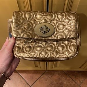 Gold Coach Crossbody